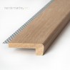 Nez de marche Chêne 85x28mm avec grille (classique)