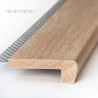 Nez de marche Chêne 85x28mm avec grille (classique)