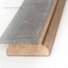 Nez de marche Chêne 85x28mm avec grille (tradition)