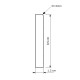 Plinthe en hêtre massif 60x9mm