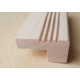 Nez de marche Hêtre massif 100x60mm-longueur: 105cm - épaisseur réservation: 23mm + rainure: parquet