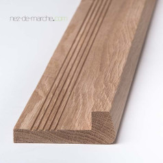 Nez de marche Chêne 85x28mm à coller (classique)
