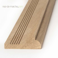 Nez de marche Chêne 85x28mm à coller (tradition)