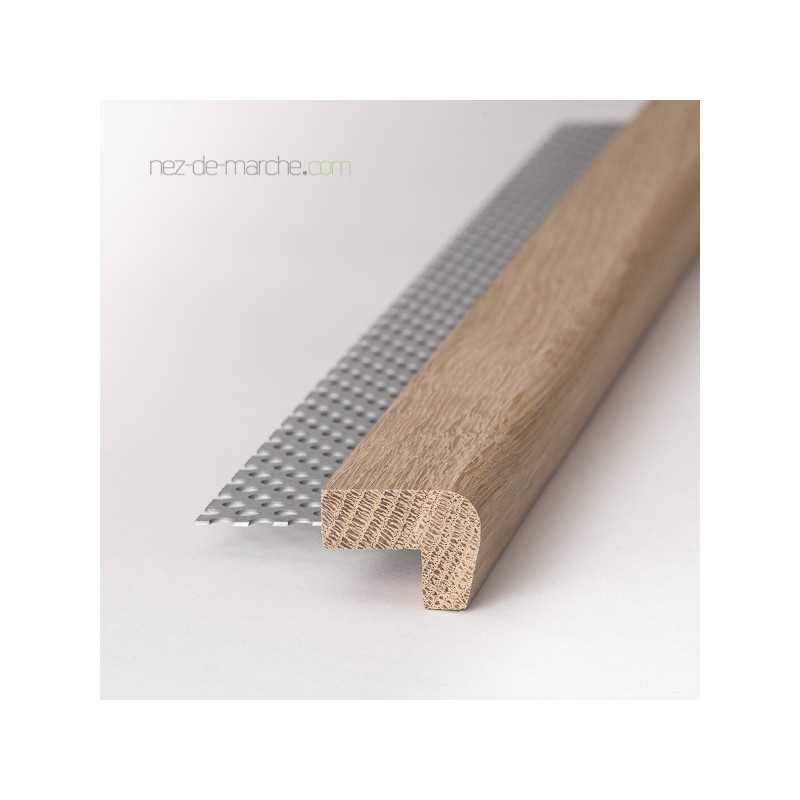 Nez de marche pour escalier - 32x24mm - Chêne - En Stock