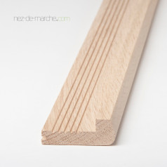 Nez-de-marche en chêne massif pour carrelage
